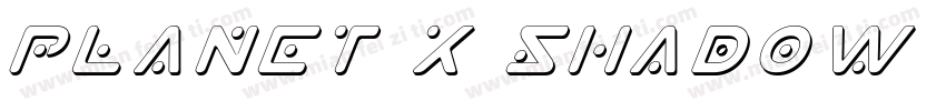 Planet X Shadow Italic字体转换